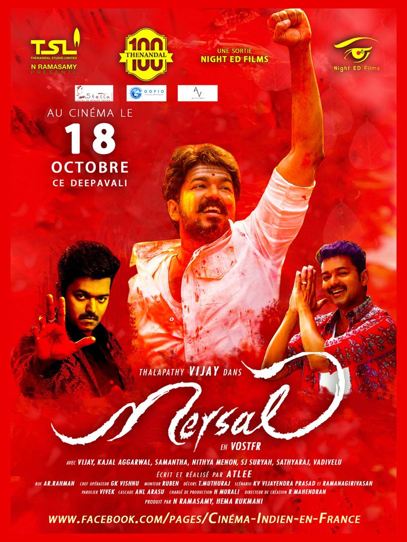 Mersal 2017 HDRip Hindi Fan Dubbed 720p | 480p download