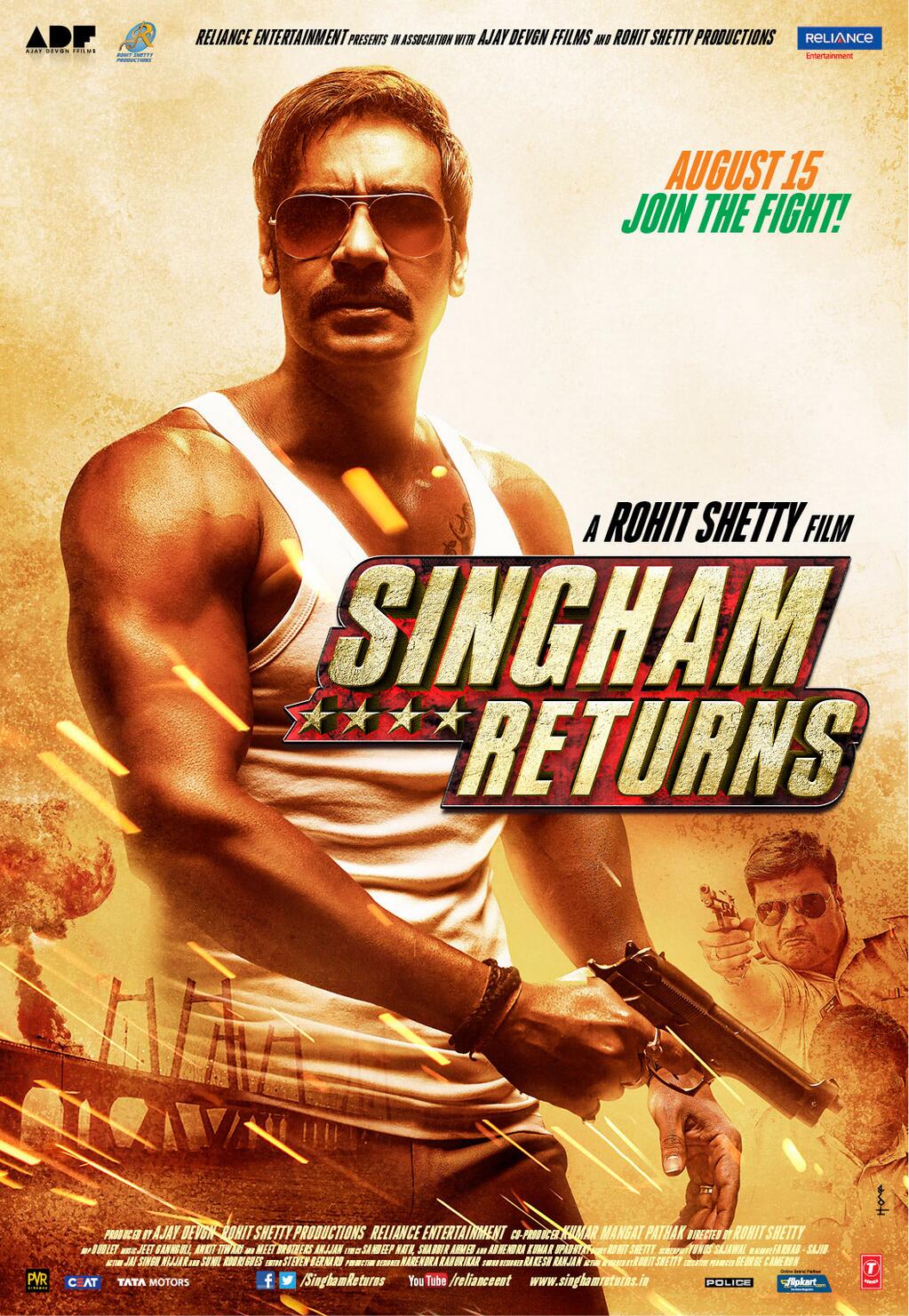 Download Singham Returns (2014) BluRay Hindi ORG Full Movie 1080p | 720p | 480p [350MB] download