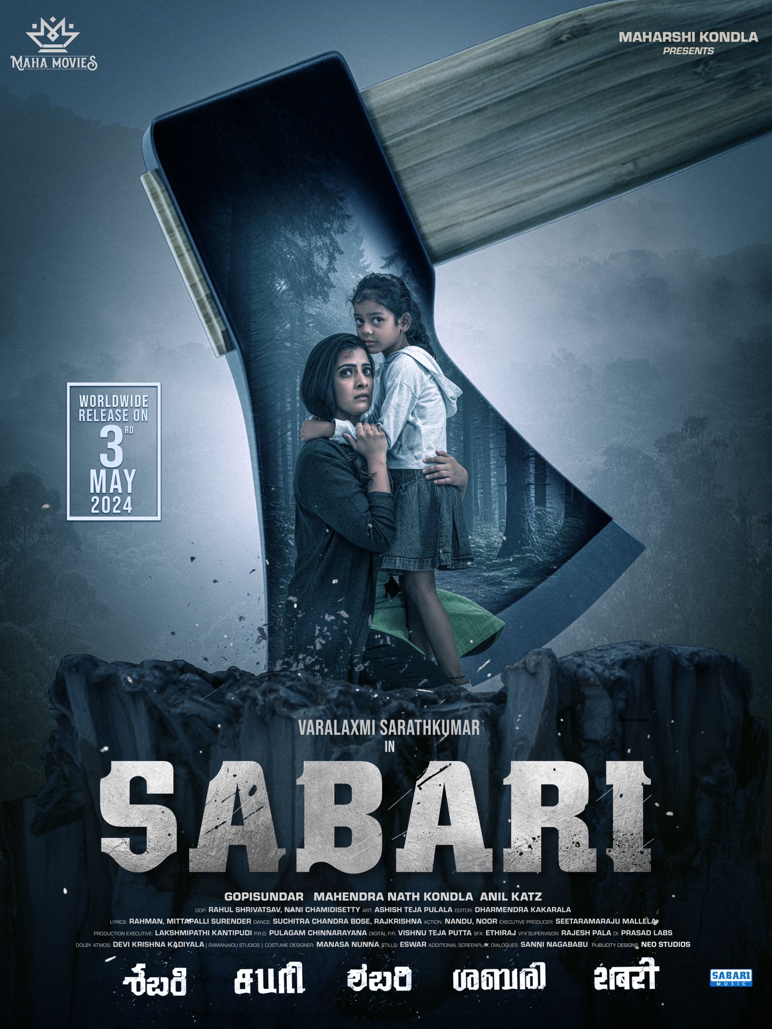 Download Sabari (2024) WEB-DL Hindi DD5.1 Full Movie 1080p | 720p | 480p [450MB] download