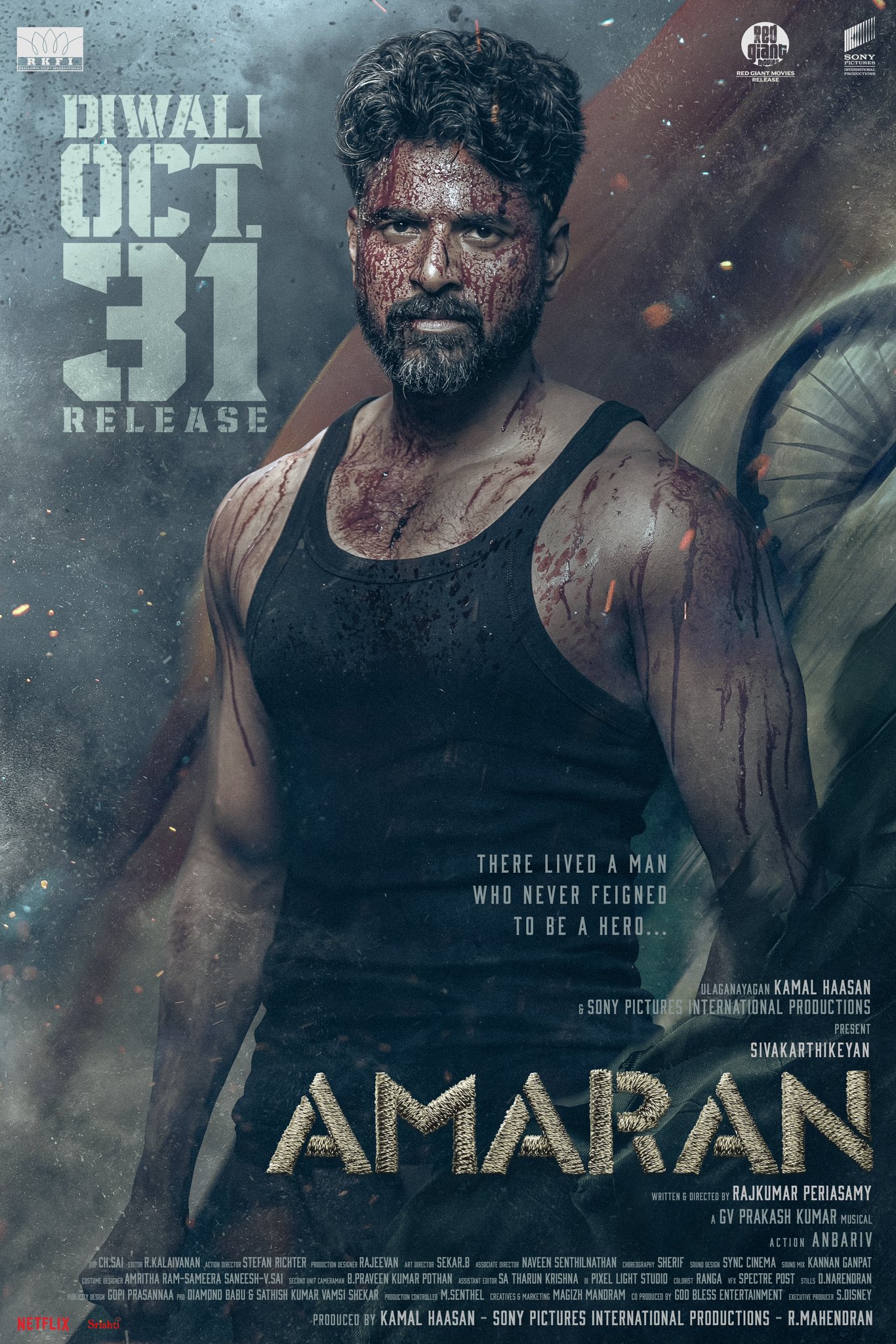 Download Amaran (2024) WEB-DL Hindi (CLEAR) Full Movie 1080p | 720p | 480p [550MB] download